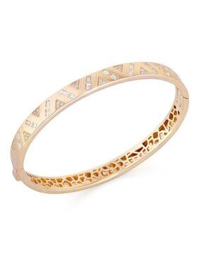 Golden Cipher 14K (or 18k upon request) Gold Geometric Cutout Bracelet